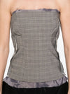 Ottolinger plaid check corset