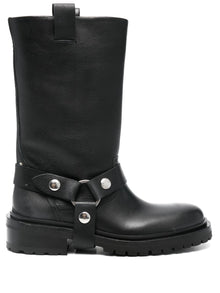  Golden Goose leather biker boots