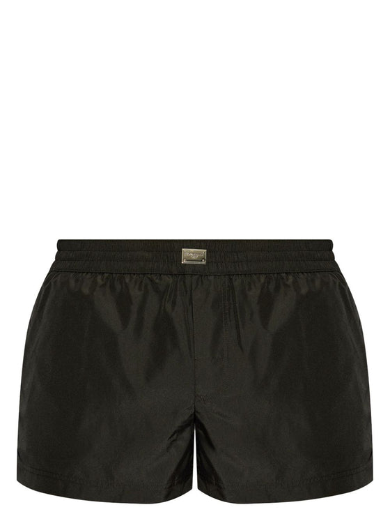 Dolce & Gabbana logo plaque swim shorts