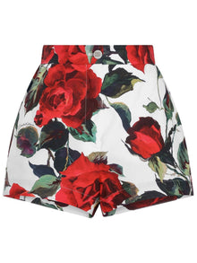  Dolce & Gabbana rose print cotton shirts