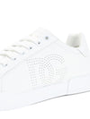 Dolce & Gabbana Portofino perforated-logo leather sneakers