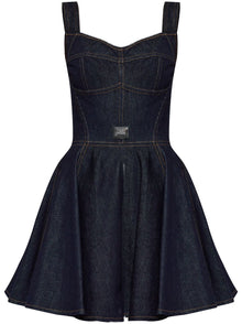  Dolce & Gabbana denim bustier dress