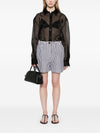 Sportmax Striped cotton shorts