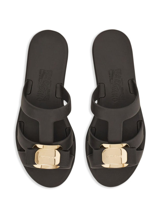 Ferragamo New Vara plate strappy slide