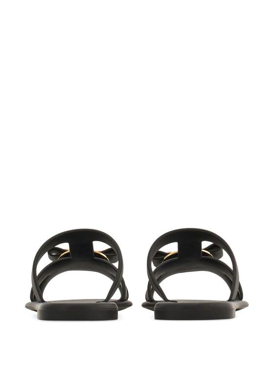 Ferragamo New Vara plate strappy slide