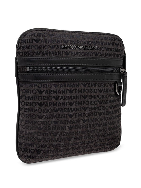 Emporio Armani all-over logo crossbody bag