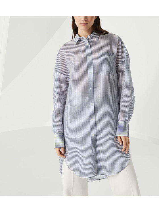 Brunello Cucinelli Shirts Clear Blue