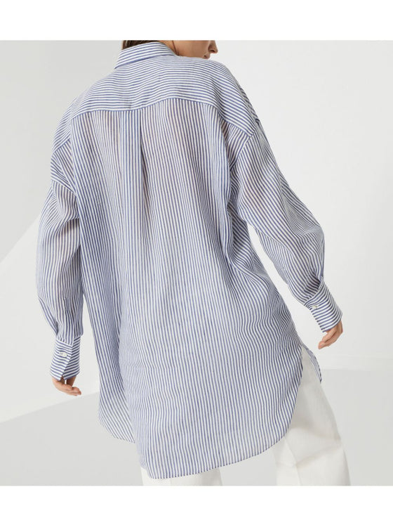 Brunello Cucinelli Shirts Clear Blue