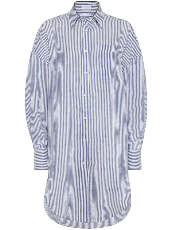 Brunello Cucinelli Shirts Clear Blue