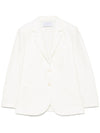 Harris Wharf London crinkled shoulder-pads blazer