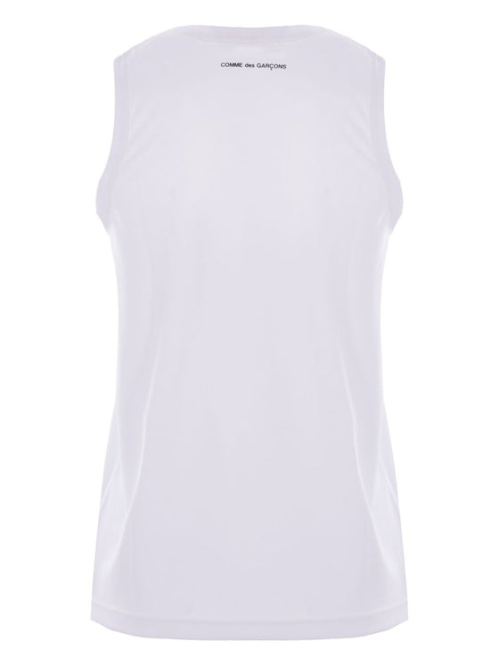 Comme Des Garcons Branded sleeveless t-shirt