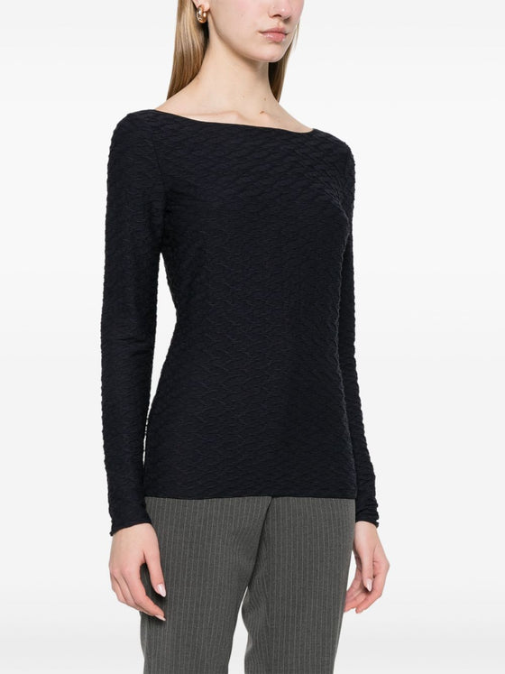 Emporio Armani textured top
