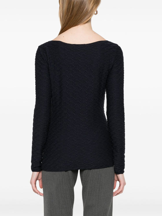 Emporio Armani textured top