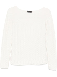  Emporio Armani Jacquard boat-neck top