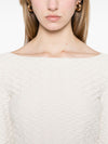 Emporio Armani Jacquard boat-neck top