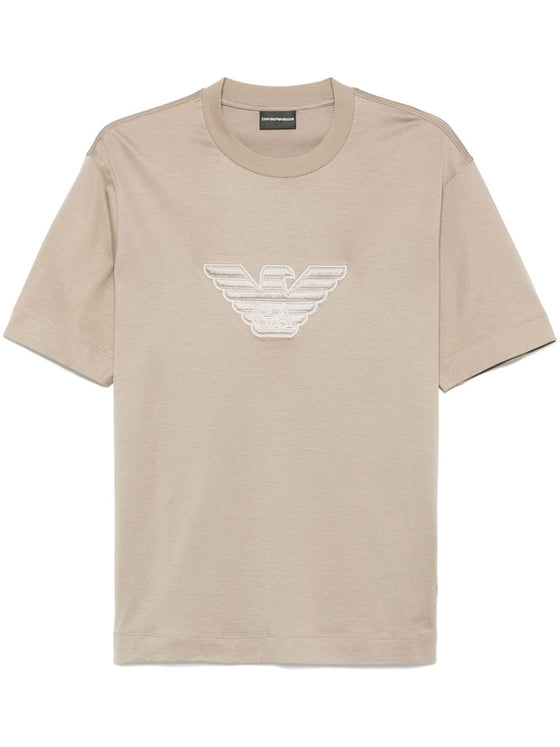 Emporio Armani logo-embroidered T-shirt