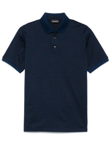  Emporio Armani Allover Logo Cotton Polo Shirt