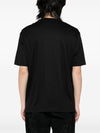Emporio Armani T-shirt with embossed logo embroidery in lyocell blend jersey