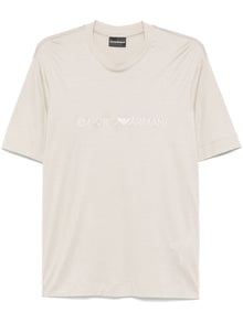  Emporio Armani ASV jersey-Lyocell blend T-shirt with embroidery