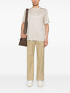 Emporio Armani ASV jersey-Lyocell blend T-shirt with embroidery