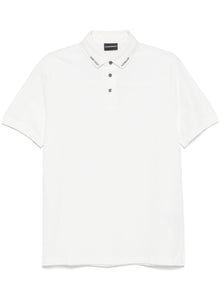  Emporio Armani Jersey polo with logo collar