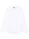 Emporio Armani logo-embroidered long-sleeve shirt