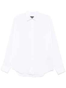  Emporio Armani logo-embroidered long-sleeve shirt