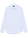 Emporio Armani logo-embroidered long-sleeve shirt