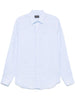 Emporio Armani logo-embroidered long-sleeve shirt