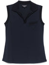 Emporio Armani Icon micro piquet crepe jersey top