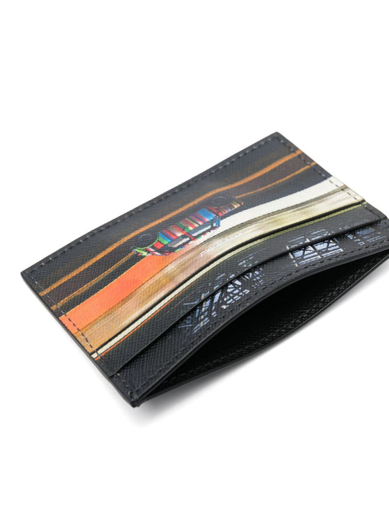 Paul Smith Printed leather card case