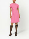 Dolce & Gabbana Rachel tweed midi dress with DG logo