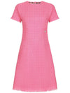 Dolce & Gabbana Rachel tweed midi dress with DG logo