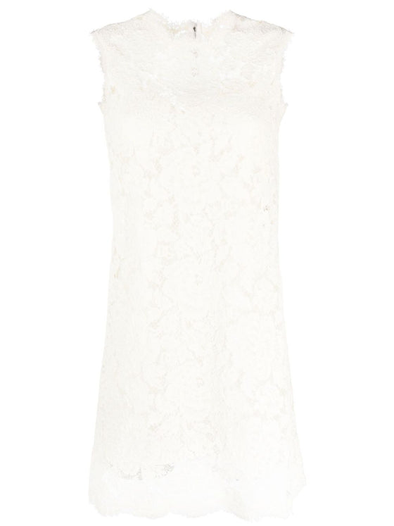 Dolce & Gabbana Sleeveless Lace Mini Dress