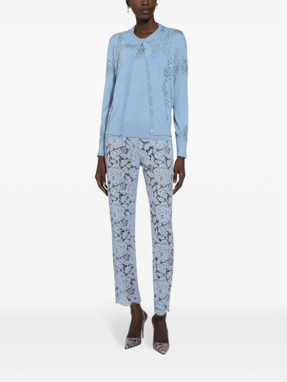 Dolce & Gabbana Embroidered Lace Trousers
