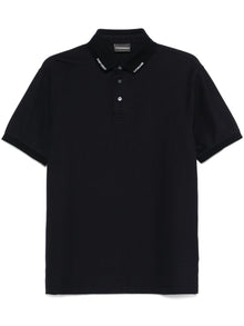  Emporio Armani Jersey polo with logo collar