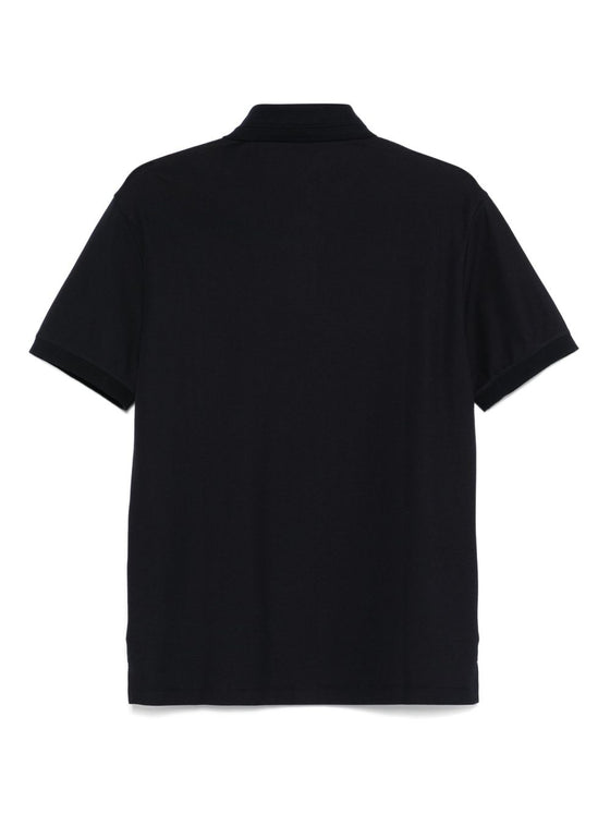 Emporio Armani Jersey polo with logo collar