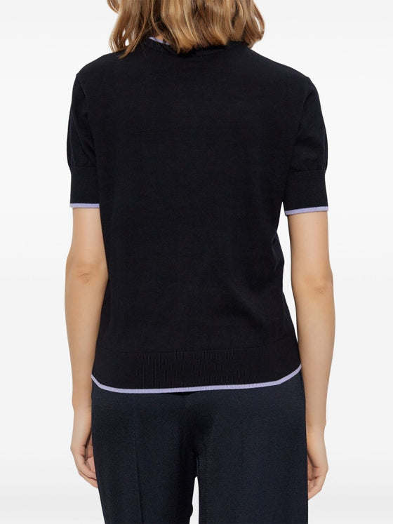 Emporio Armani Jumper with all-over micro eagle embroidery