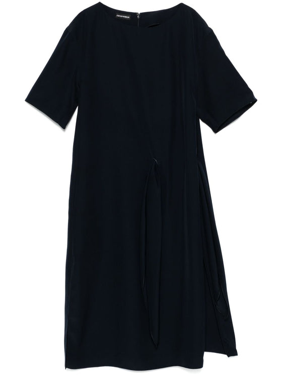 Emporio Armani Short dress with side knot