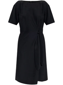  Emporio Armani midi dress with waist knot