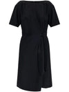 Emporio Armani midi dress with waist knot