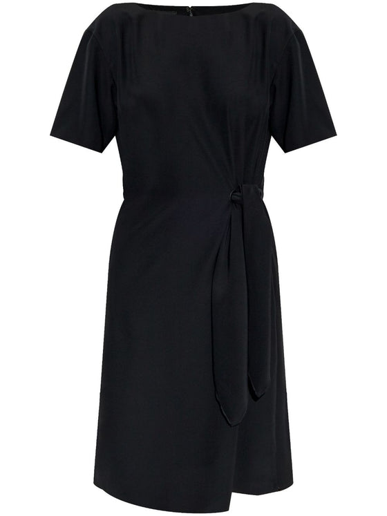 Emporio Armani midi dress with waist knot