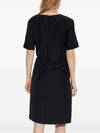 Emporio Armani midi dress with waist knot