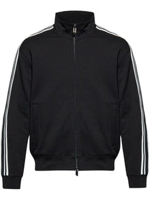  Emporio Armani Full zip jersey sweatshirt with ASV logo bands