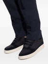 Emporio Armani Sneakers in jacquard fabric with logo lettering and suede