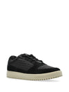 Emporio Armani Sneakers in jacquard fabric with logo lettering and suede