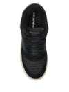 Emporio Armani Sneakers in jacquard fabric with logo lettering and suede