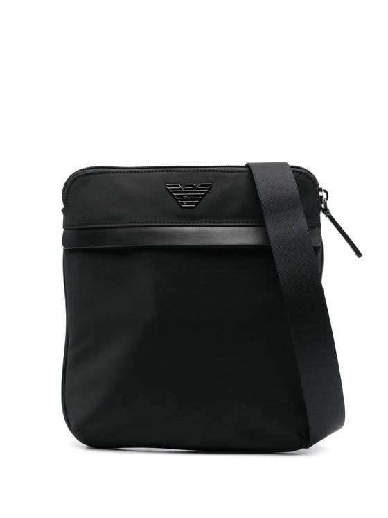 Emporio Armani ASV recycled-nylon flat shoulder bag