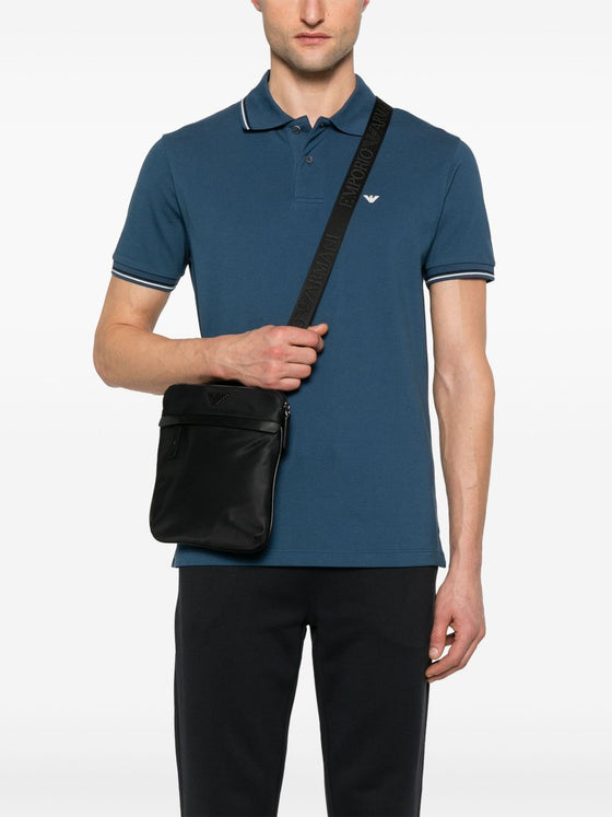 Emporio Armani ASV recycled-nylon flat shoulder bag