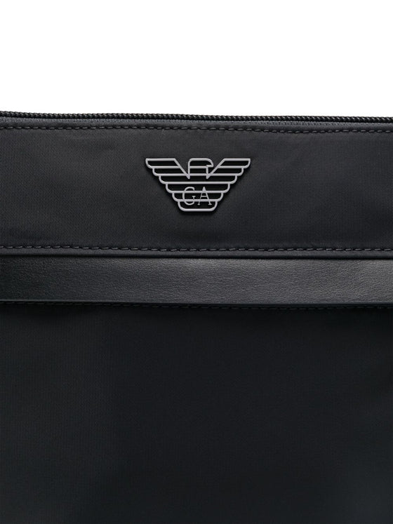 Emporio Armani ASV recycled-nylon flat shoulder bag